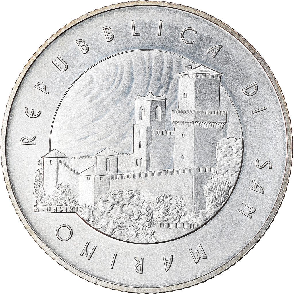 San Marino, 5 Euro, Premier homme dans l'espace, 2011, MS(65-70), Silver, KM:502