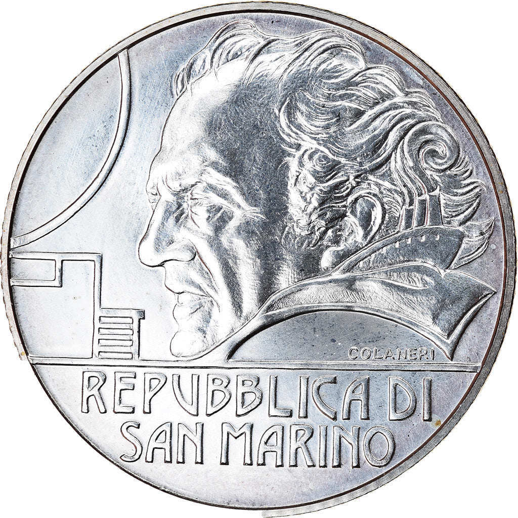 San Marino, 5 Euro, Federico Fellini, 2013, MS(65-70), Silver