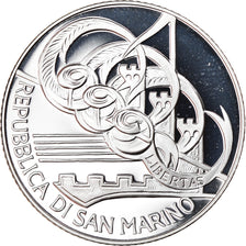 San Marino, 5 Euro, Toscanini, 2007, MS(65-70), Silver, KM:474