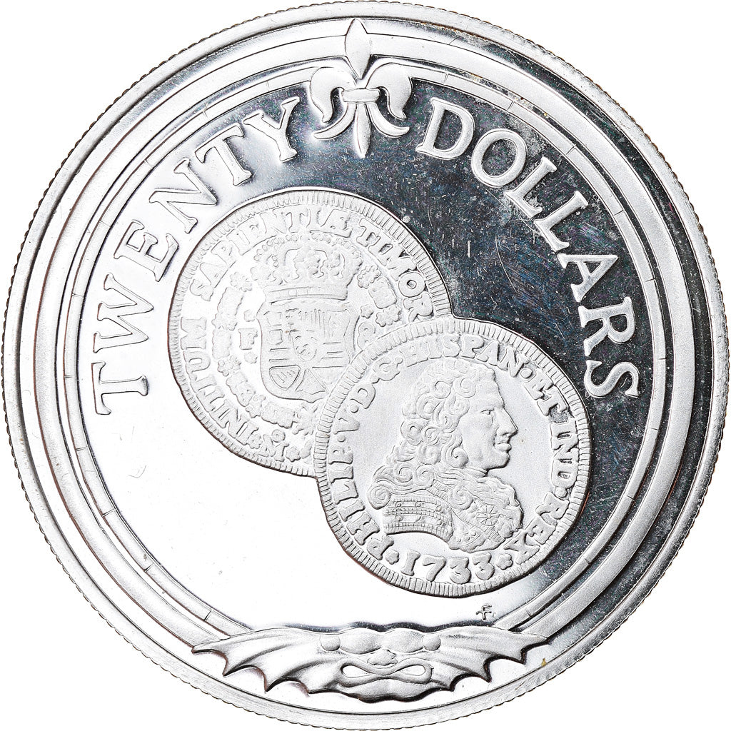 Coin, BRITISH VIRGIN ISLANDS, Elizabeth II, 20 Dollars, 1985, Franklin Mint