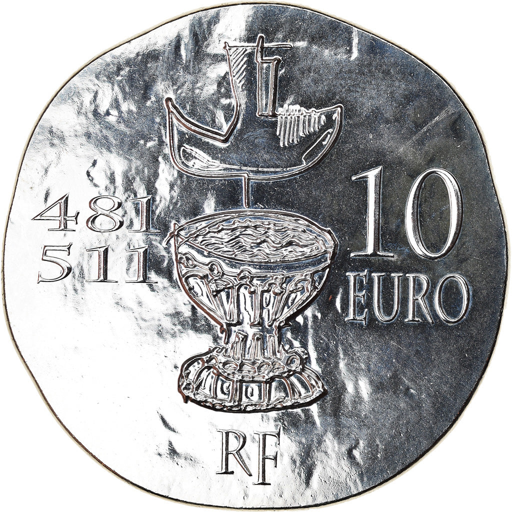 France, Monnaie de Paris, 10 Euro, Clovis, 2011, Proof, MS(65-70), Silver