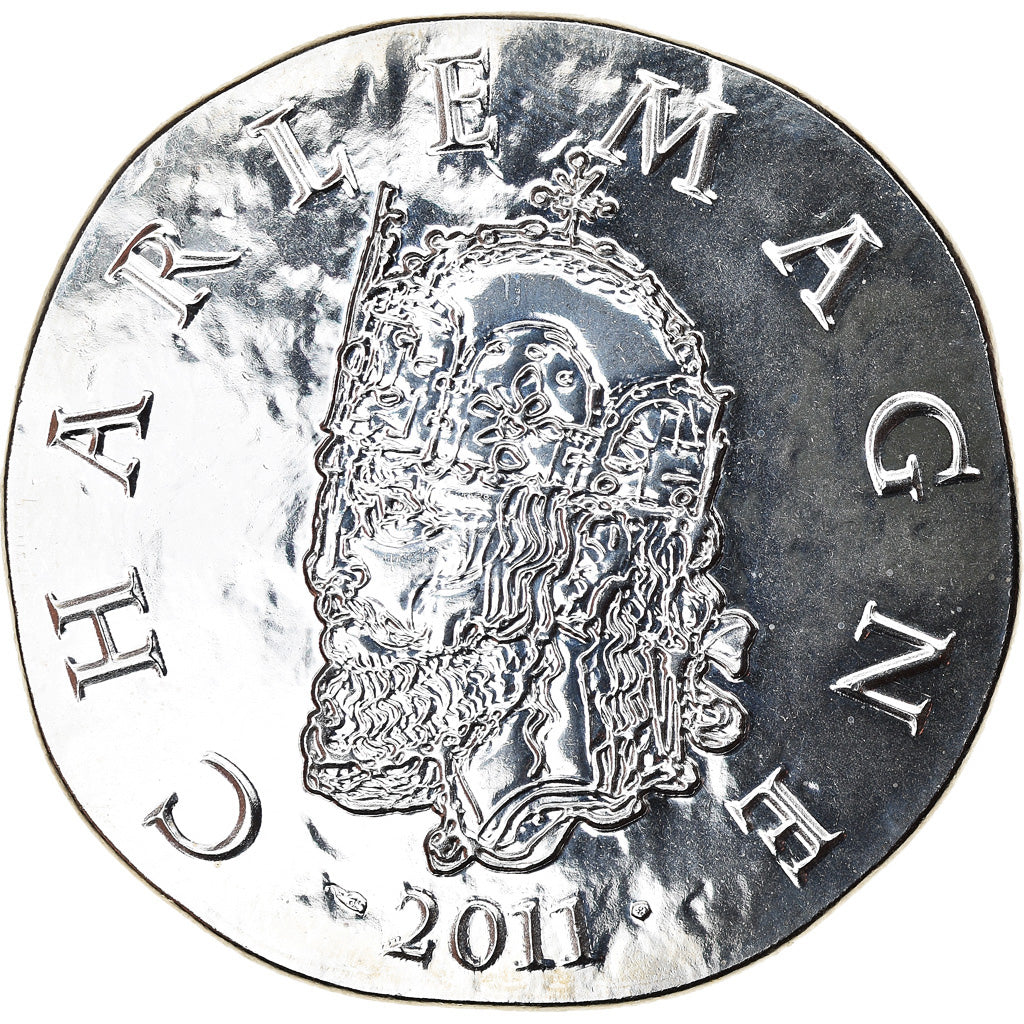 Francia, Monnaie de Paris, 10 Euro, Charlemagne, 2011, Proof, FDC, Argento
