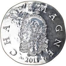 Francia, Monnaie de Paris, 10 Euro, Charlemagne, 2011, Proof, FDC, Argento
