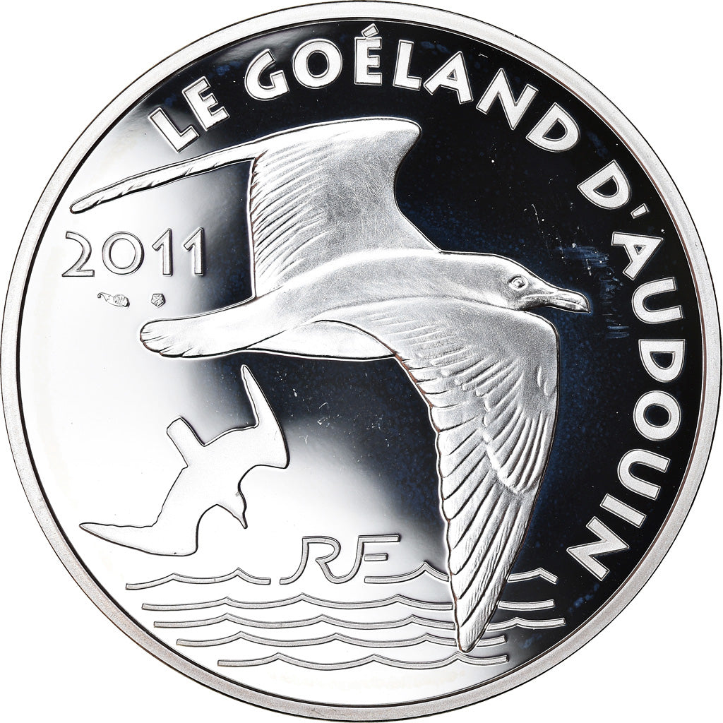 Francja, Monnaie de Paris, 10 Euro, WWF - Le Goéland d'Audouin, 2011, Paris
