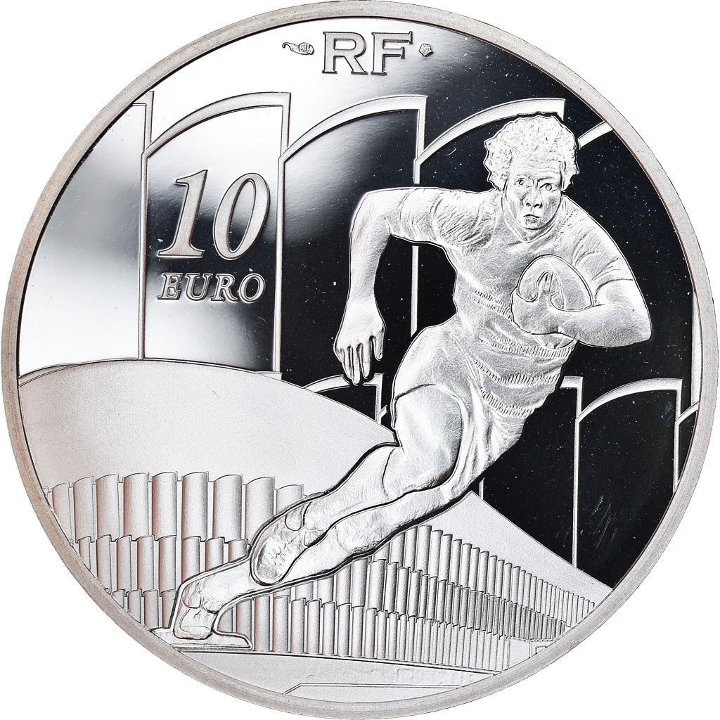 France, Monnaie de Paris, 10 Euro, Racing Metro 92, 2011, Proof, MS(65-70)
