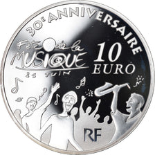 França, Monnaie de Paris, 10 Euro, Fête de la Musique, 2011, Proof, MS(65-70)