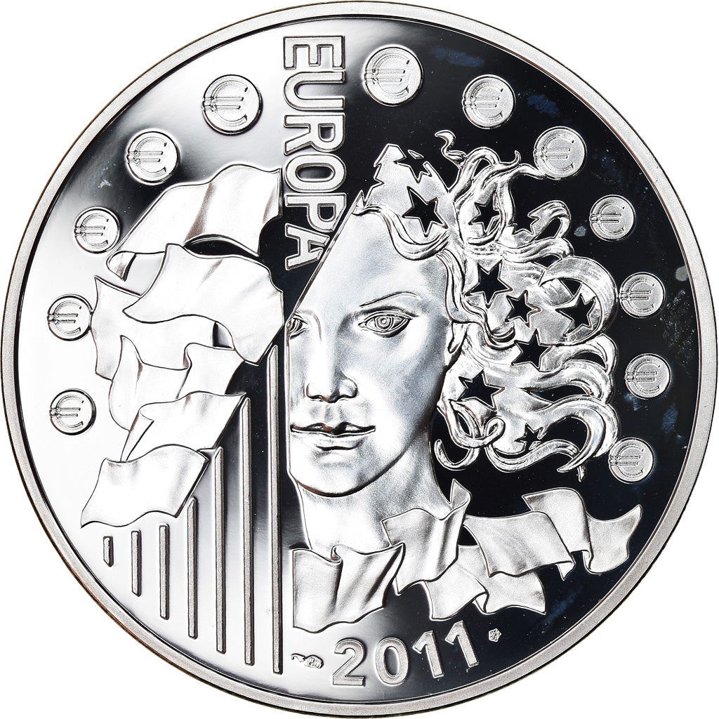 Francja, Monnaie de Paris, 10 Euro, Fête de la Musique, 2011, Paris, Proof