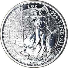 Coin, Great Britain, Britannia, 2 Pounds - 1 Oz, 2015, MS(65-70), Silver