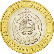 RUSSIA, 10 Roubles, 2009, KM #985, MS(63), Bi-Metallic, 27, 8.17
