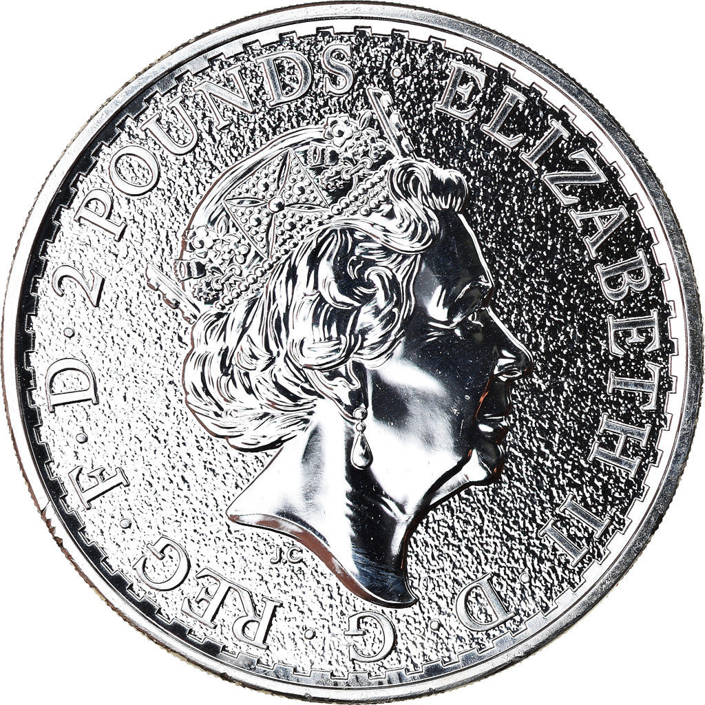 Monnaie, Grande-Bretagne, Britannia, 2 Pounds - 1 Once, 2016, FDC, Argent