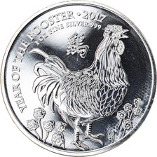 Coin, Great Britain, Year of the Rooster, 2 Pounds - 1 Oz, 2017, MS(65-70)