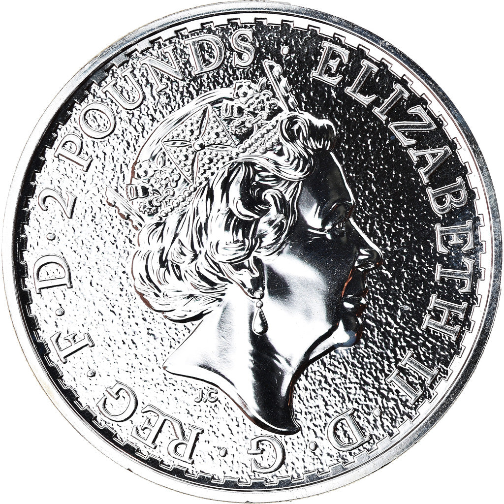 Coin, Great Britain, Year of the Rooster, 2 Pounds - 1 Oz, 2017, MS(65-70)