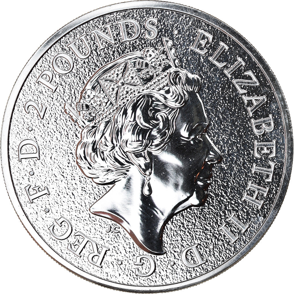 Moneta, Gran Bretagna, Big Ben, 2 Pounds - 1 Oz, 2017, FDC, Argento