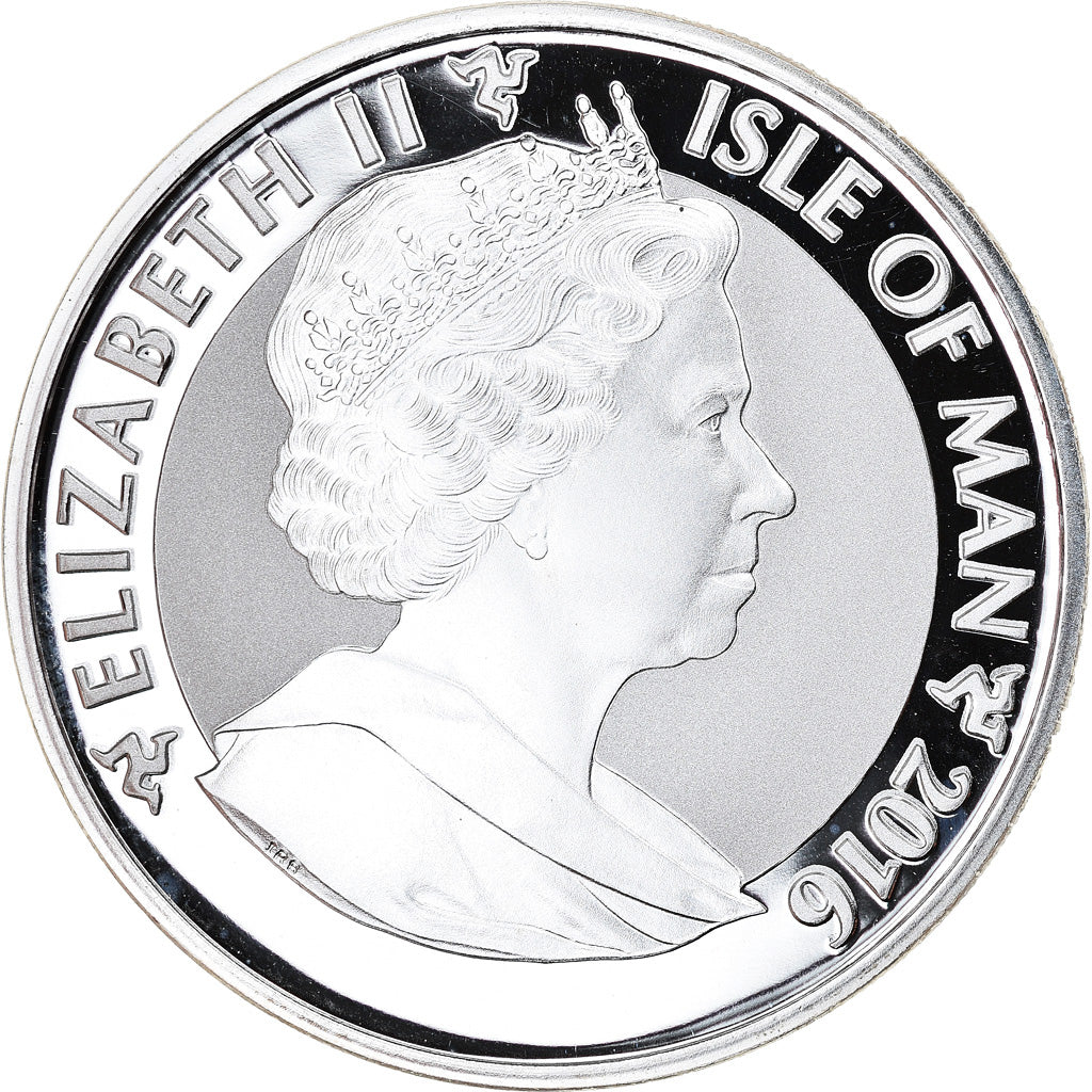 Coin, Isle of Man, Angel, Ounce, 2016, MS(65-70), Silver