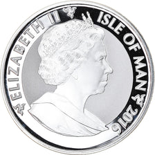 Coin, Isle of Man, Angel, Ounce, 2016, MS(65-70), Silver