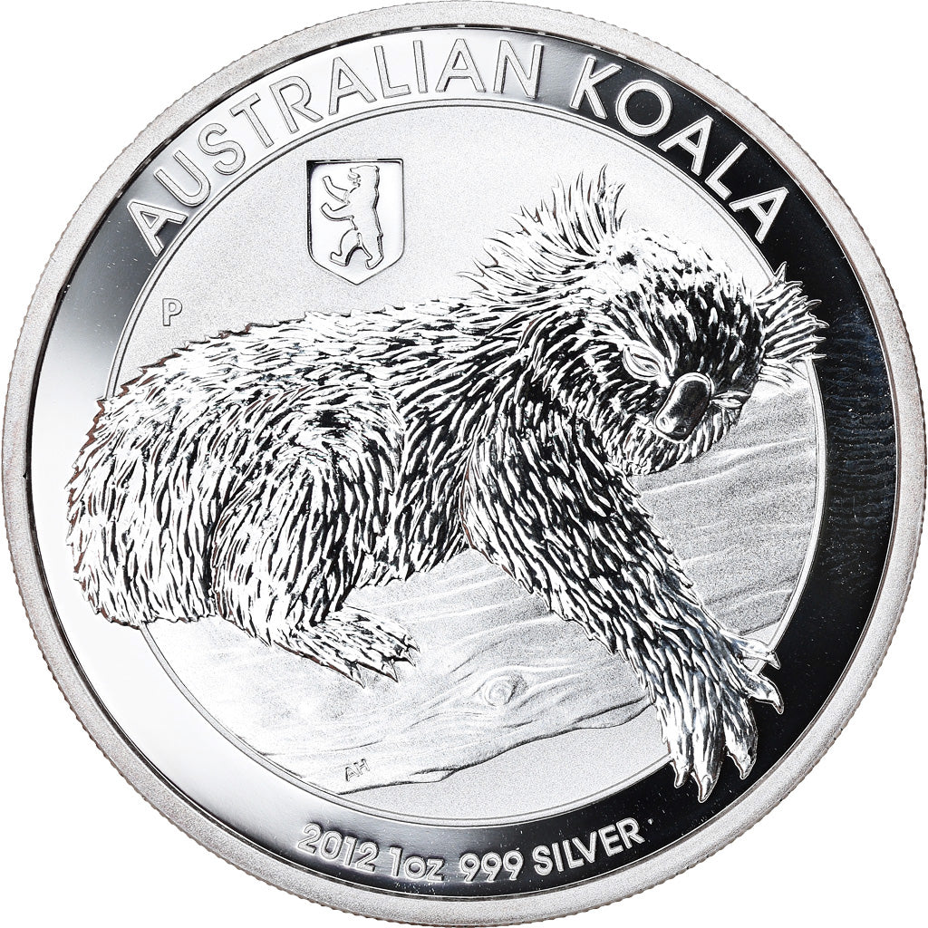 Moneta, Australia, Australian Koala, 1 Dollar, 2012, 1 Oz, FDC, Argento