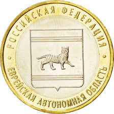 RUSSIA, 10 Roubles, 2009, KM #989, MS(63), Bi-Metallic, 27, 8.15
