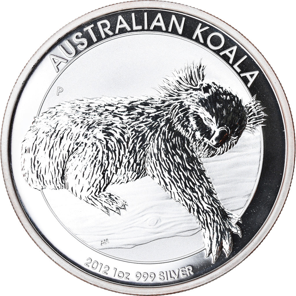 Coin, Australia, Australian Koala, 1 Dollar, 2012, 1 Oz, MS(65-70), Silver