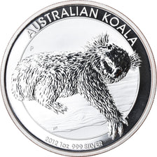 Coin, Australia, Australian Koala, 1 Dollar, 2012, 1 Oz, MS(65-70), Silver