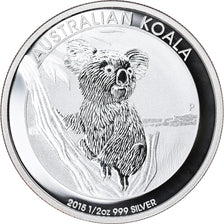 Coin, Australia, Australian Koala, 50 Cents, 2015, 1/2 Oz, MS(65-70), Silver