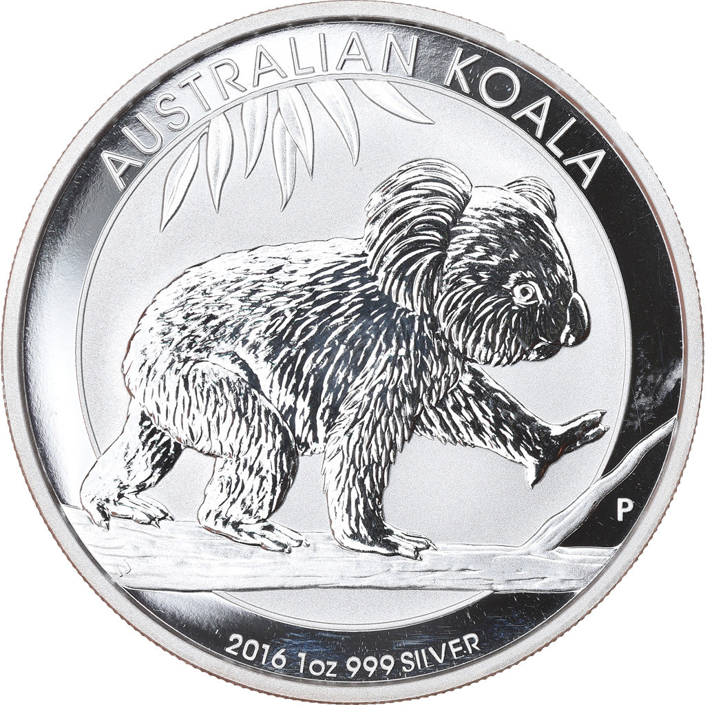Coin, Australia, Australian Koala, 1 Dollar, 2016, 1 Oz, MS(65-70), Silver
