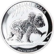 Coin, Australia, Australian Koala, 1 Dollar, 2016, 1 Oz, MS(65-70), Silver