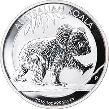 Coin, Australia, Australian Koala, 1 Dollar, 2016, 1 Oz, MS(65-70), Silver