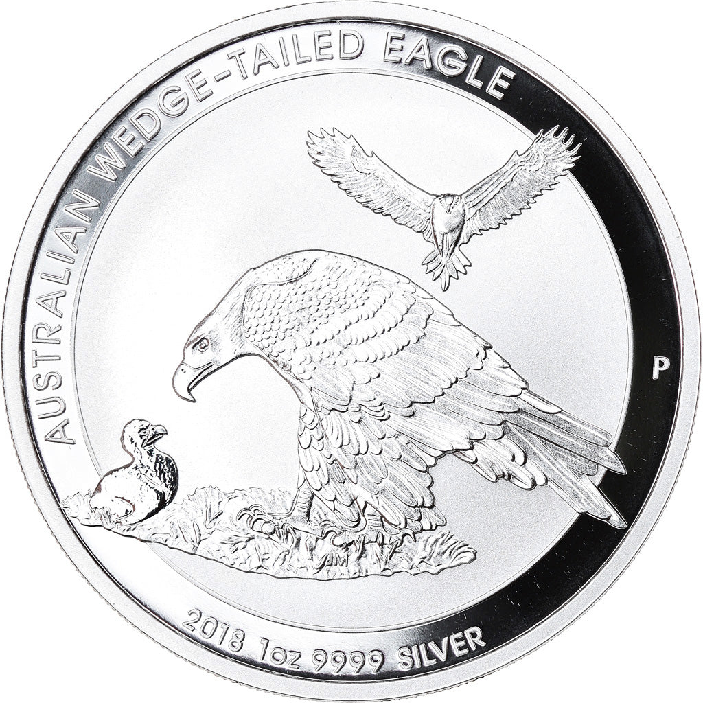 Coin, Australia, Australian Wedge-Tailed Eagle, 1 Dollar, 2018, 1 Oz, MS(65-70)