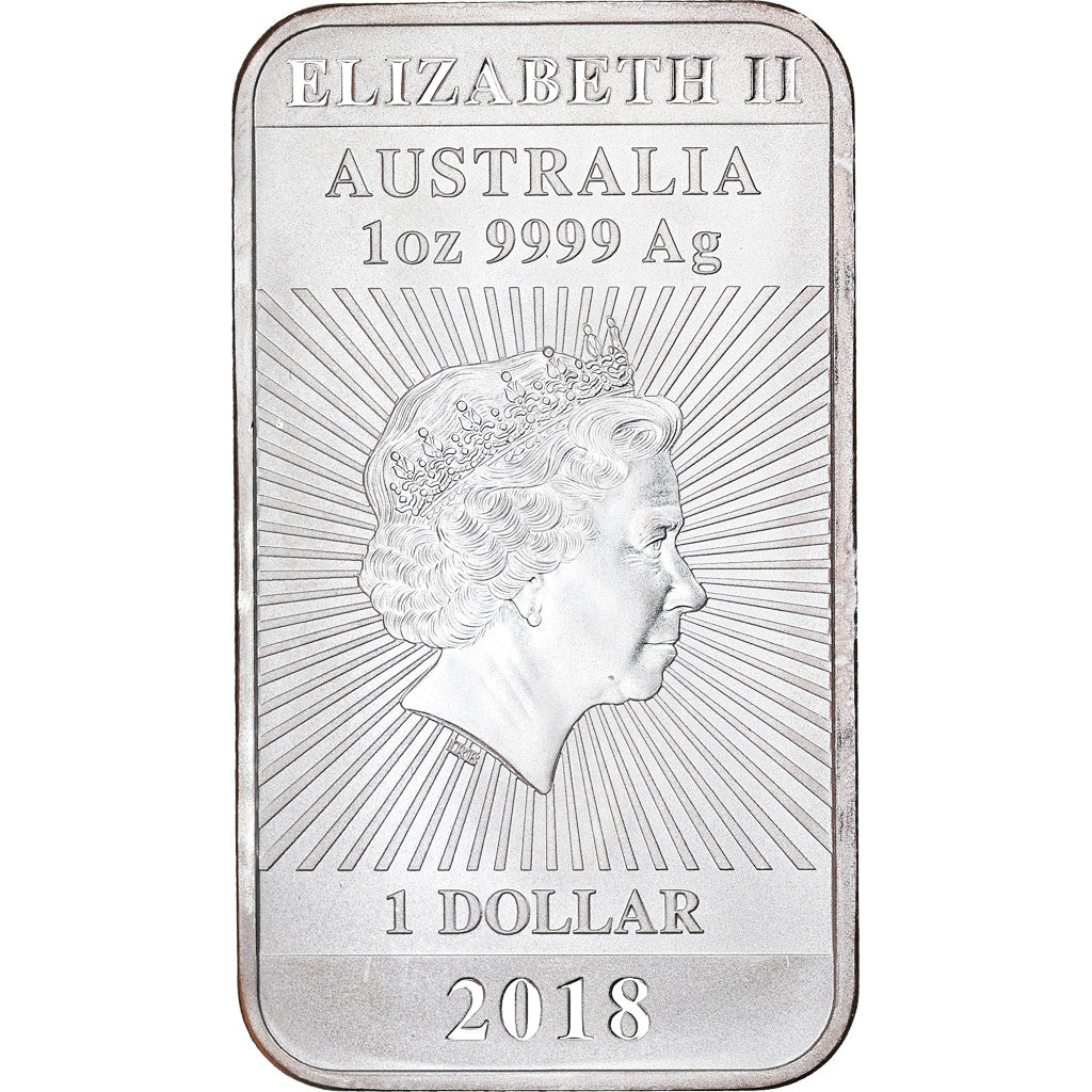 Coin, Australia, Chinese Dragon, 1 Dollar, 2018, 1 Oz, MS(65-70), Silver