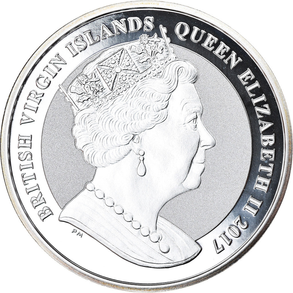 Coin, BRITISH VIRGIN ISLANDS, John F. Kennedy, Dollar, 2017, 1 Oz, MS(65-70)