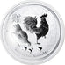 Coin, Australia, Year of the Rooster, Dollar, 2017, 1 Oz, MS(65-70), Silver