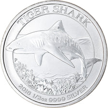 Moneda, Australia, Tiger Shark, 50 Cents, 2016, 1/2 Oz, FDC, Plata