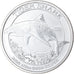 Coin, Australia, Tiger Shark, 50 Cents, 2016, 1/2 Oz, MS(65-70), Silver