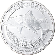 Moneda, Australia, Tiger Shark, 50 Cents, 2016, 1/2 Oz, FDC, Plata