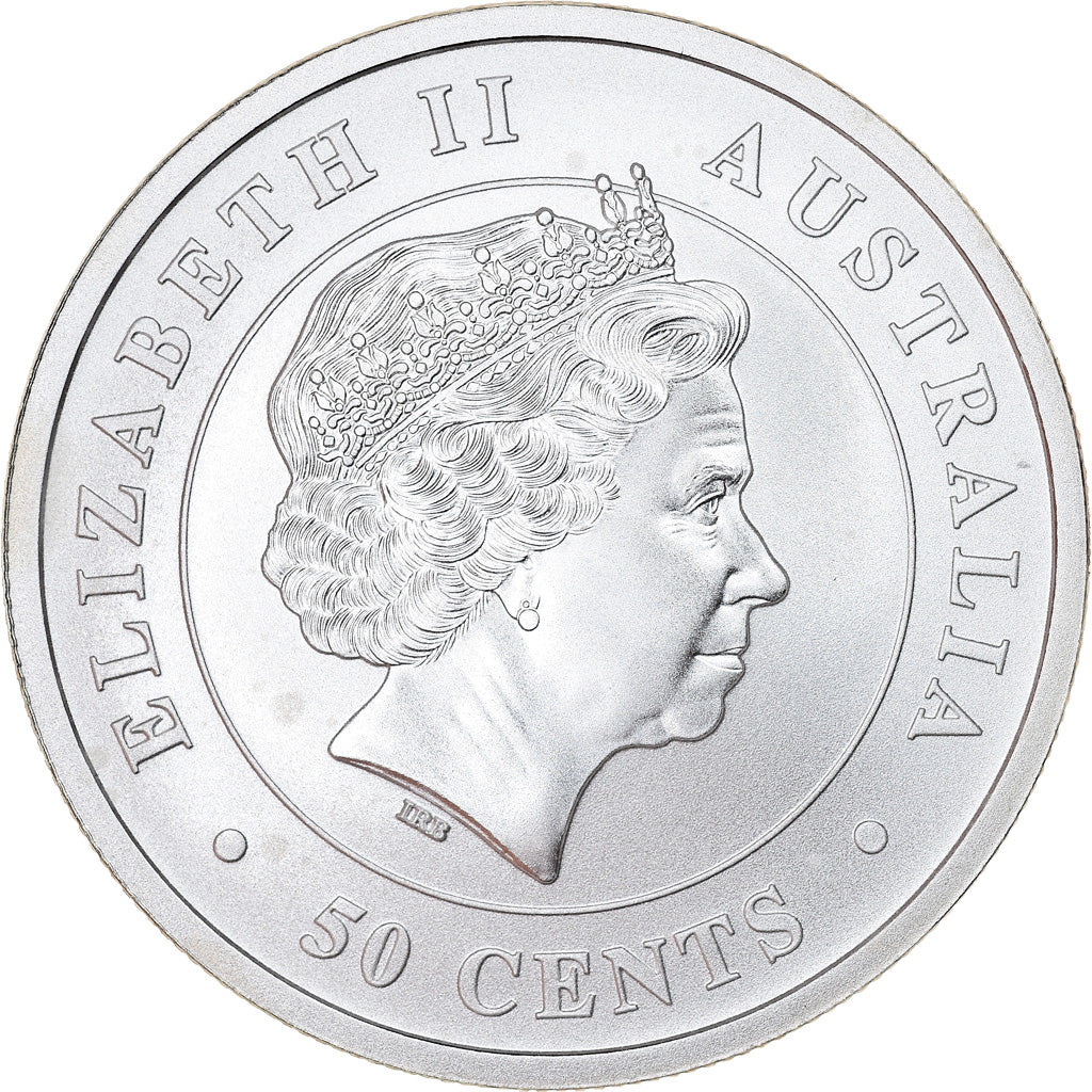 Moneda, Australia, Tiger Shark, 50 Cents, 2016, 1/2 Oz, FDC, Plata