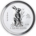 Coin, Australia, Year of the Rabbit, Dollar, 1999, 1 Oz, MS(65-70), Silver
