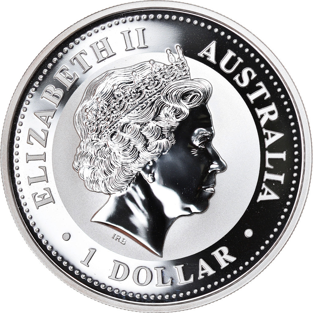 Coin, Australia, Year of the Rabbit, Dollar, 1999, 1 Oz, MS(65-70), Silver