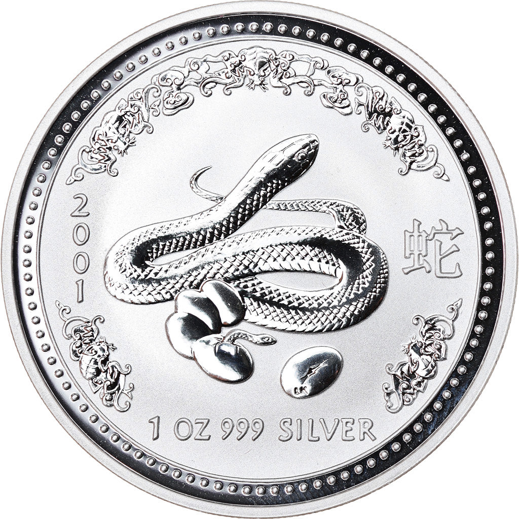 Moneda, Australia, Year of the Snake, Dollar, 2000, 1 Oz, FDC, Plata
