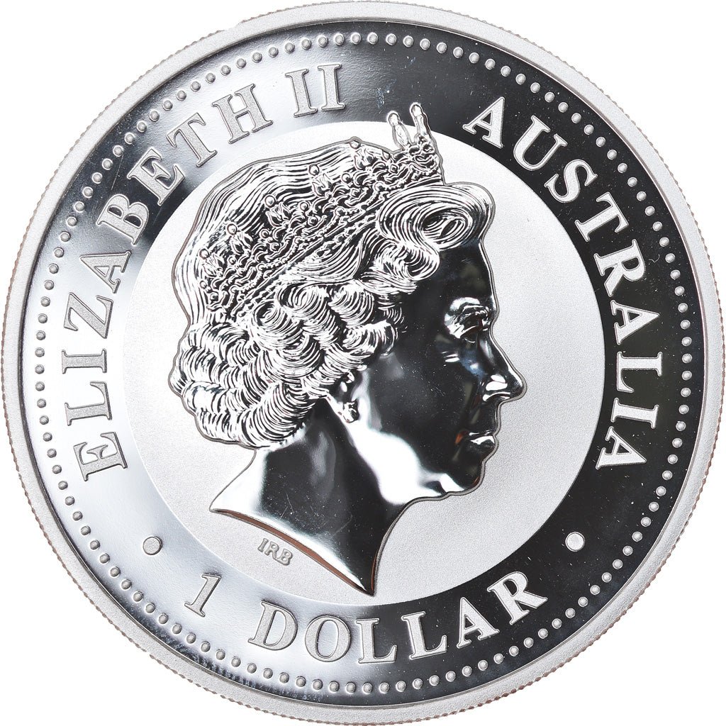 Coin, Australia, Year of the Monkey, Dollar, 2004, 1 Oz, MS(65-70), Silver