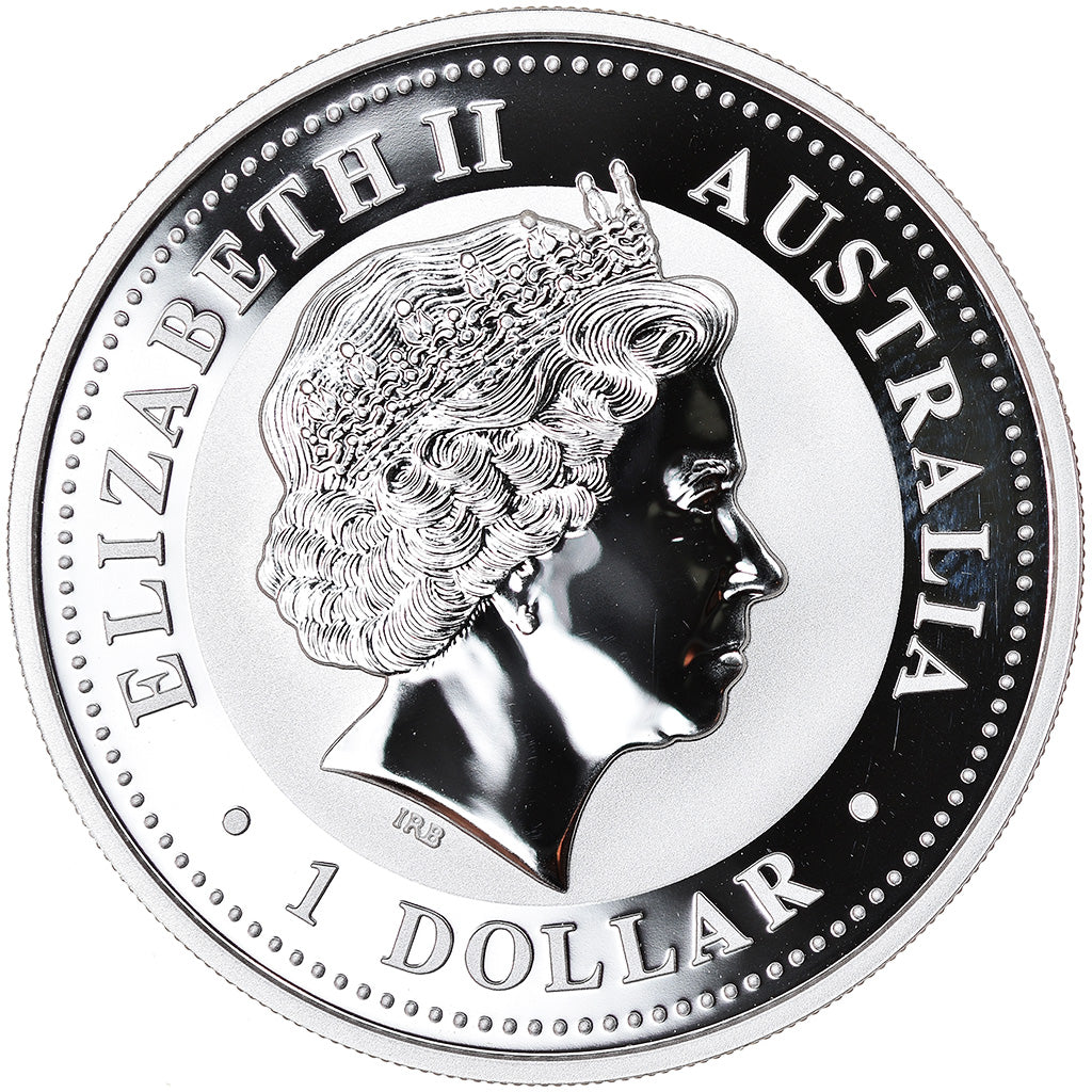 Coin, Australia, Year of the Dog, Dollar, 2006, 1 Oz, MS(65-70), Silver