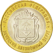 RUSSIA, 10 Roubles, 2010, KM #1278, MS(63), Bi-Metallic, 27, 8.34