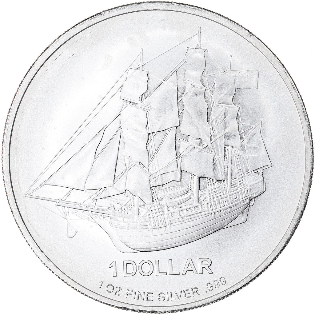 Coin, Cook Islands, Bounty, 1 Dollar, 2011, 1 Oz, MS(65-70), Silver