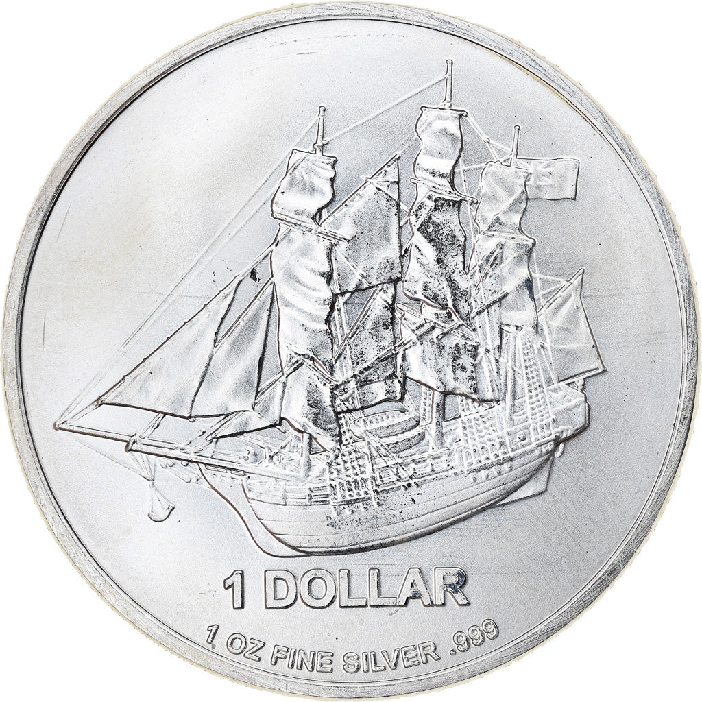 Coin, Cook Islands, Bounty, 1 Dollar, 2014, 1 Oz, MS(65-70), Silver