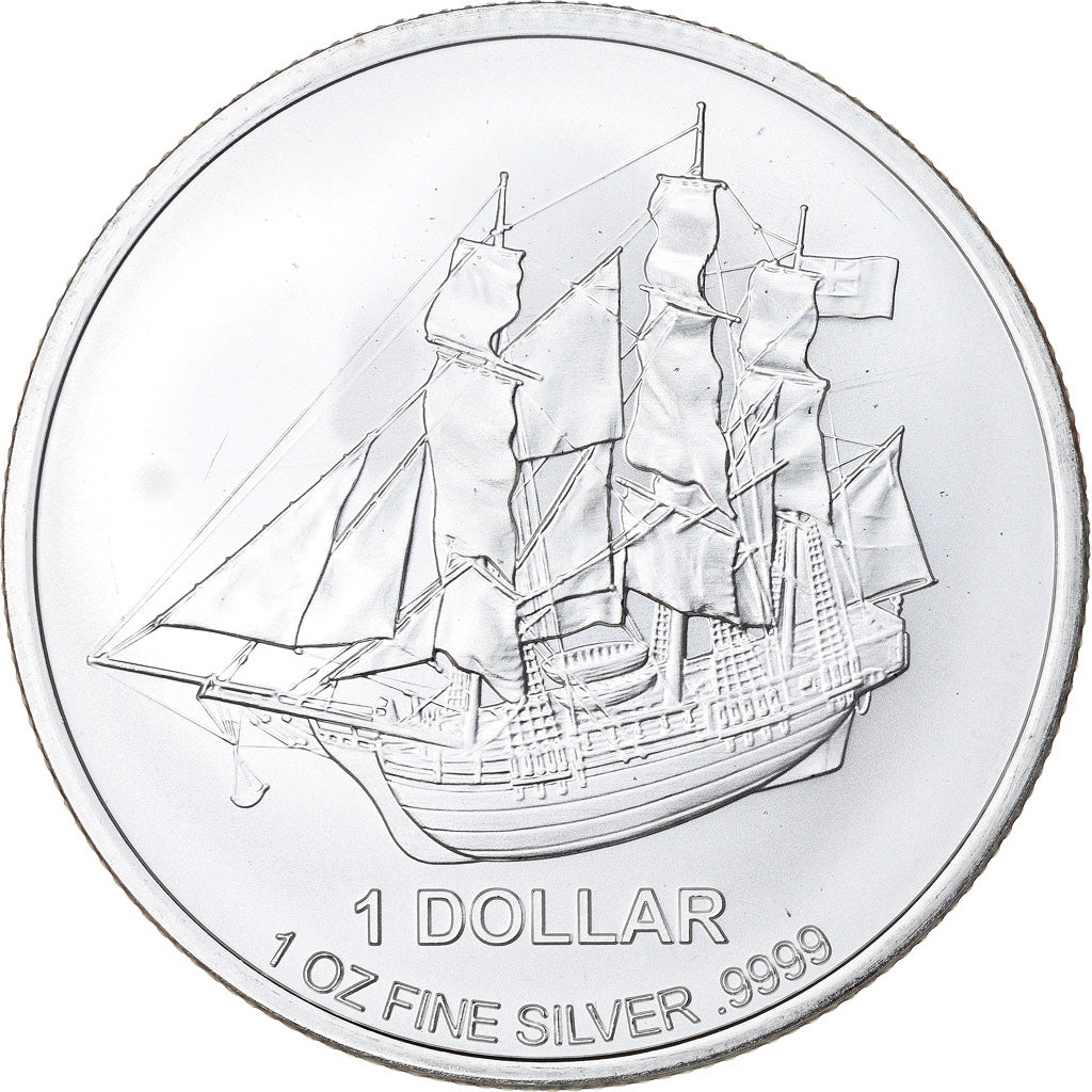 Coin, Cook Islands, Bounty, 1 Dollar, 2015, 1 Oz, MS(65-70), Silver