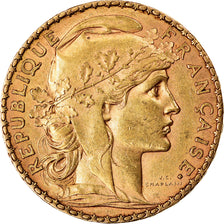 Moeda, França, Marianne, 20 Francs, 1899, Paris, AU(50-53), Dourado, KM:847