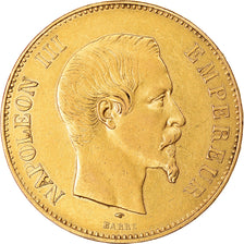 Coin, France, Napoleon III, 100 Francs, 1856, Paris, EF(40-45), Gold