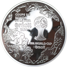 France, Monnaie de Paris, 10 Euro, Coupe du monde FIFA 2014 au Brésil, 2014