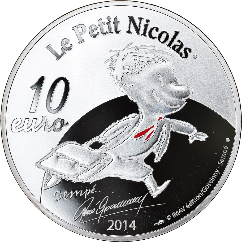 France, Monnaie de Paris, 10 Euro, Les Vacances du Petit Nicolas, 2014, Proof