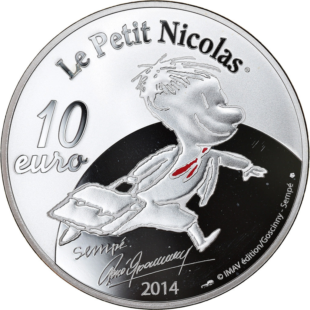 France, Monnaie de Paris, 10 Euro, La Rentrée du Petit Nicolas, 2014, Proof