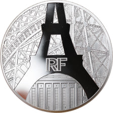 France, Monnaie de Paris, 10 Euro, Tour Eiffel et Palais de Chaillot, 2014